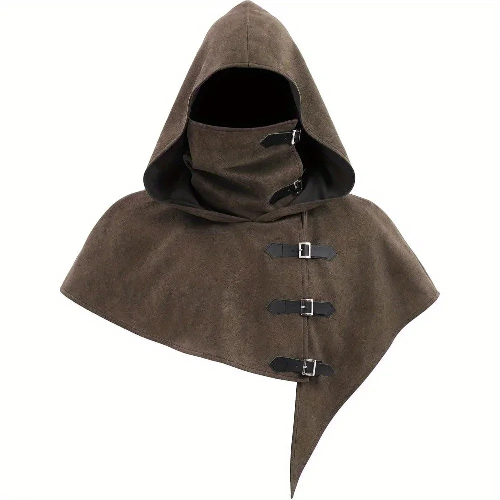 Medieval Monk Robe Halloween Costume Friar Gown Wizard Priest Costume - Brown / M