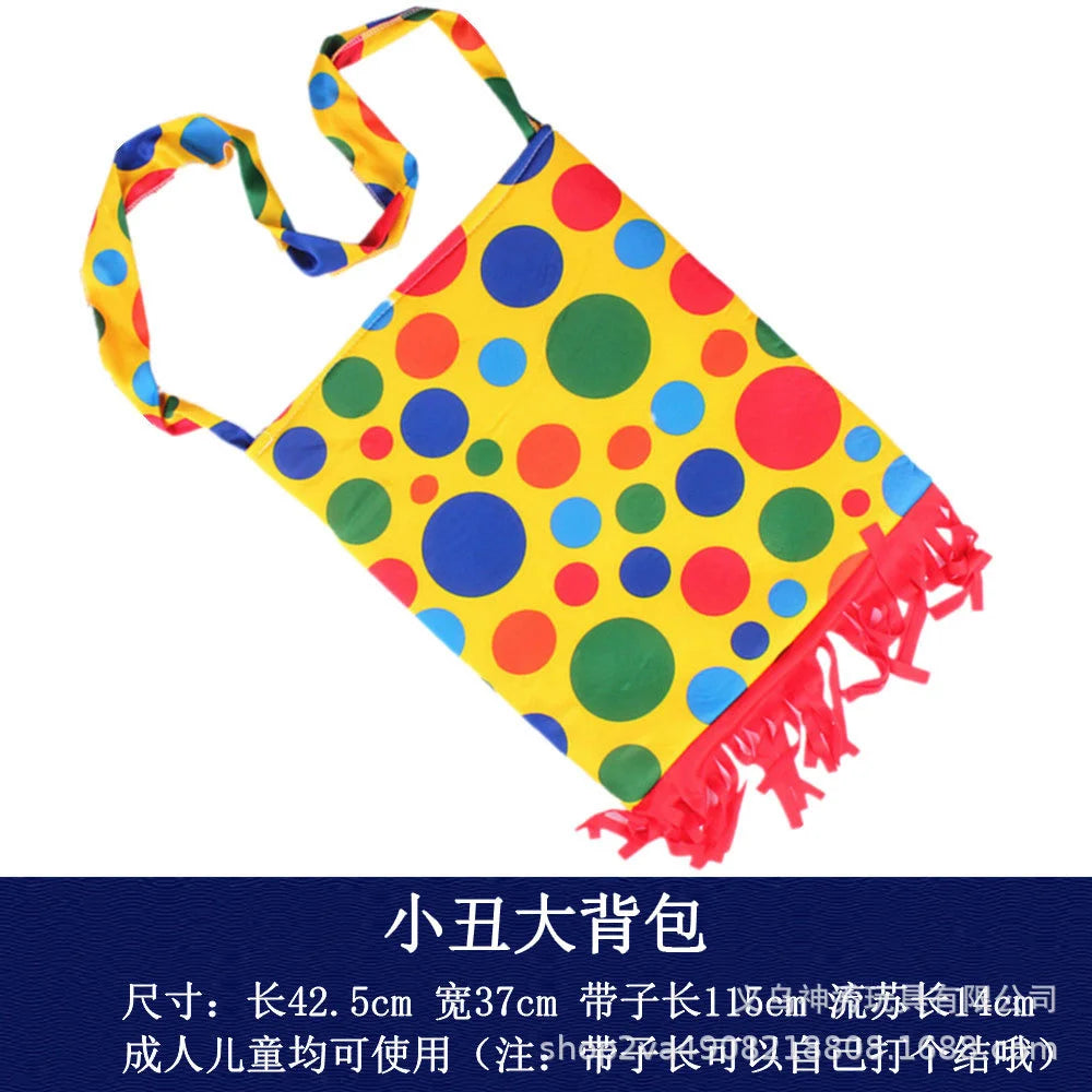 Clown Hat Clown Bow Tie Backpack Clown Oil Color Glasses Clown Wig Clown Mask Clown Shoes - 6 Color Pigments