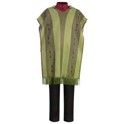 Anime Movie Madrigal Costume Bruno Adult Fancy Hallowee Cloak Shirt Pants Necklace Suit - Set / M