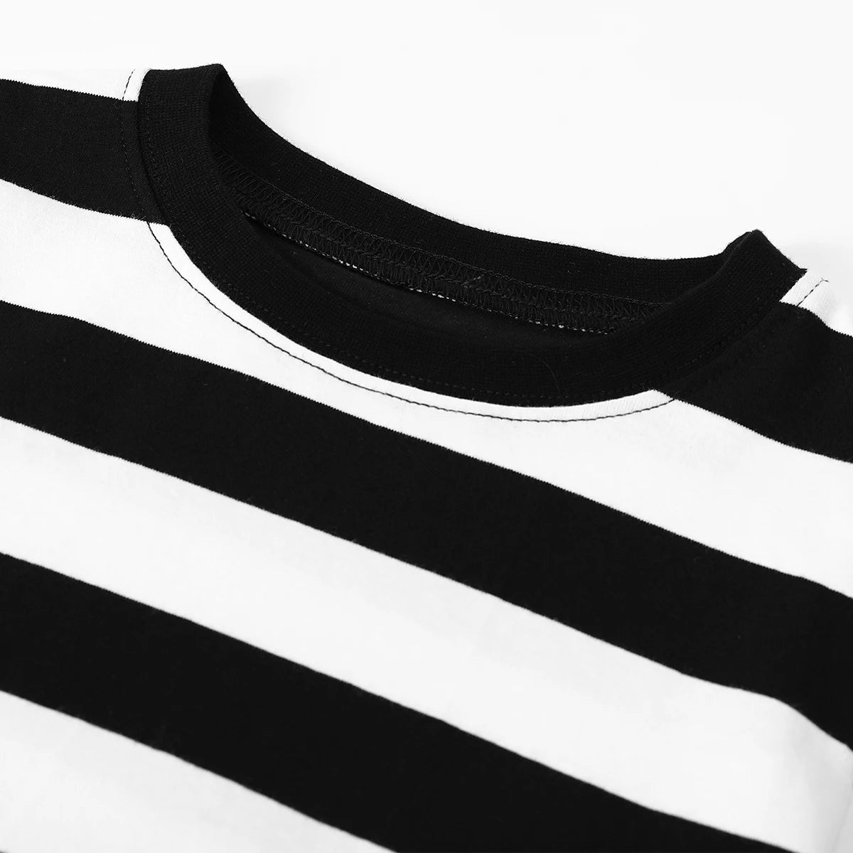 Kids Black & White Prisoner Halloween Costume Pajamas