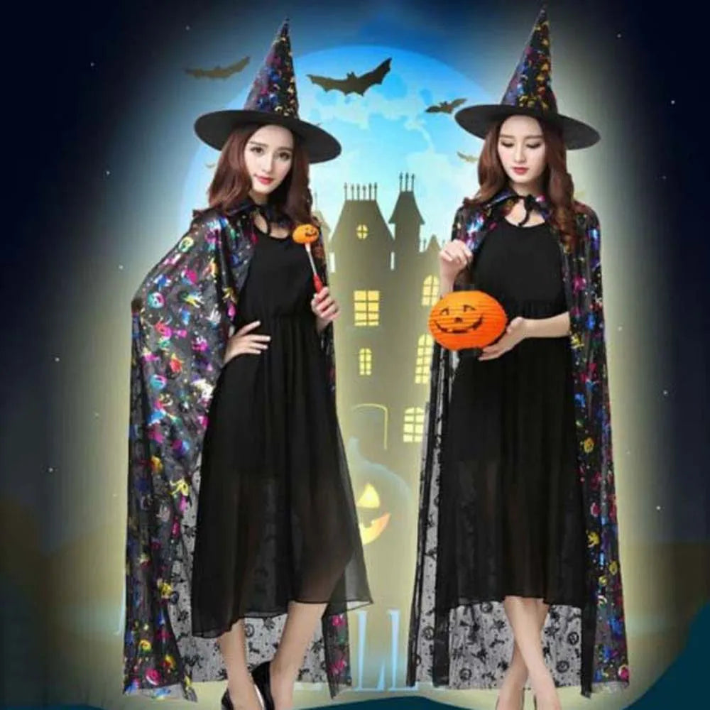 Trendy Performance Costumes Halloween Cloak Sets Witch Caps Pumpkin Scary Costumes Ghost - View 4