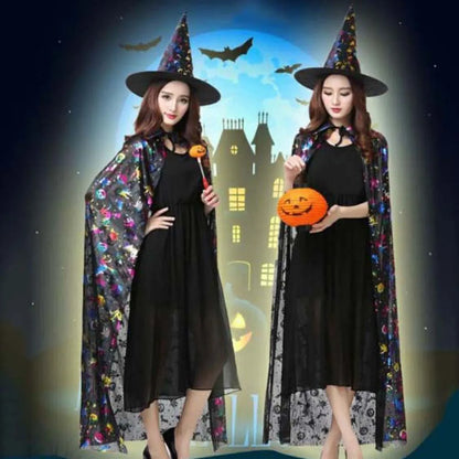 Trendy Performance Costumes Halloween Cloak Sets Witch Caps Pumpkin Scary Costumes Ghost - View 4