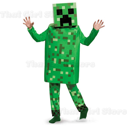 Minecraft Steve Kids' Diamond Armor 3-Piece Halloween Costume Set