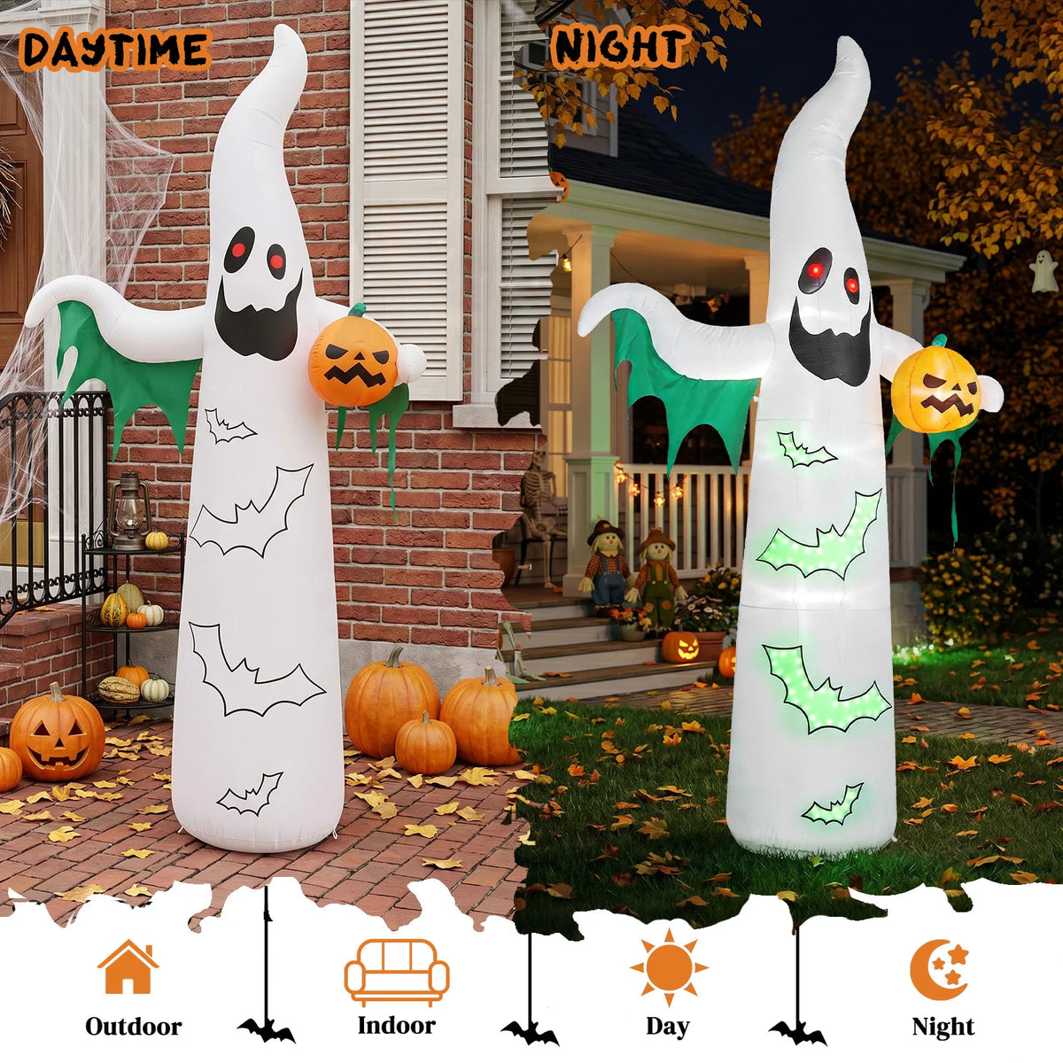 Ghost Halloween Decoration - White Inflatable - product image 8