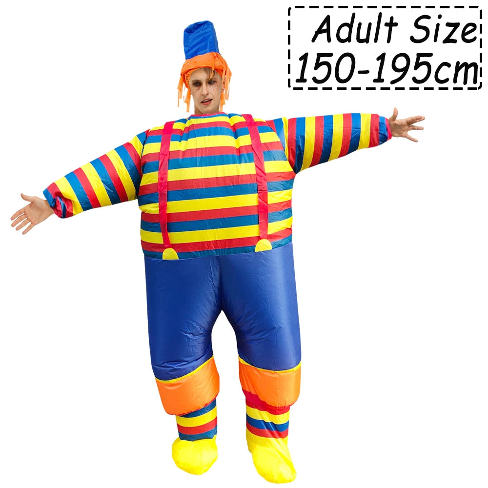 Adult Inflatable Ballet Clowns Costume Fit for Halloween Performance Joker Costume for Men - View 9