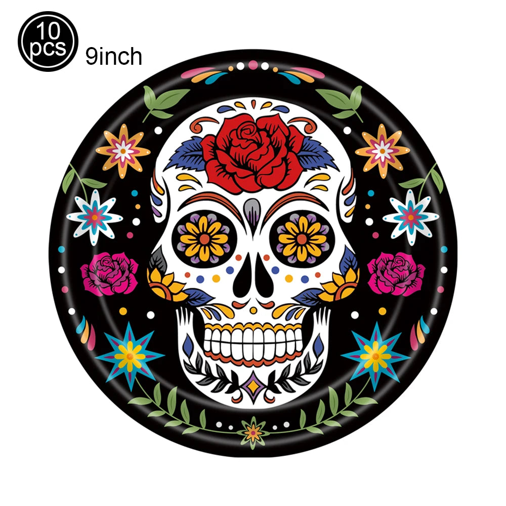 Day of the Dead Skull Party Tableware Set - product image 20