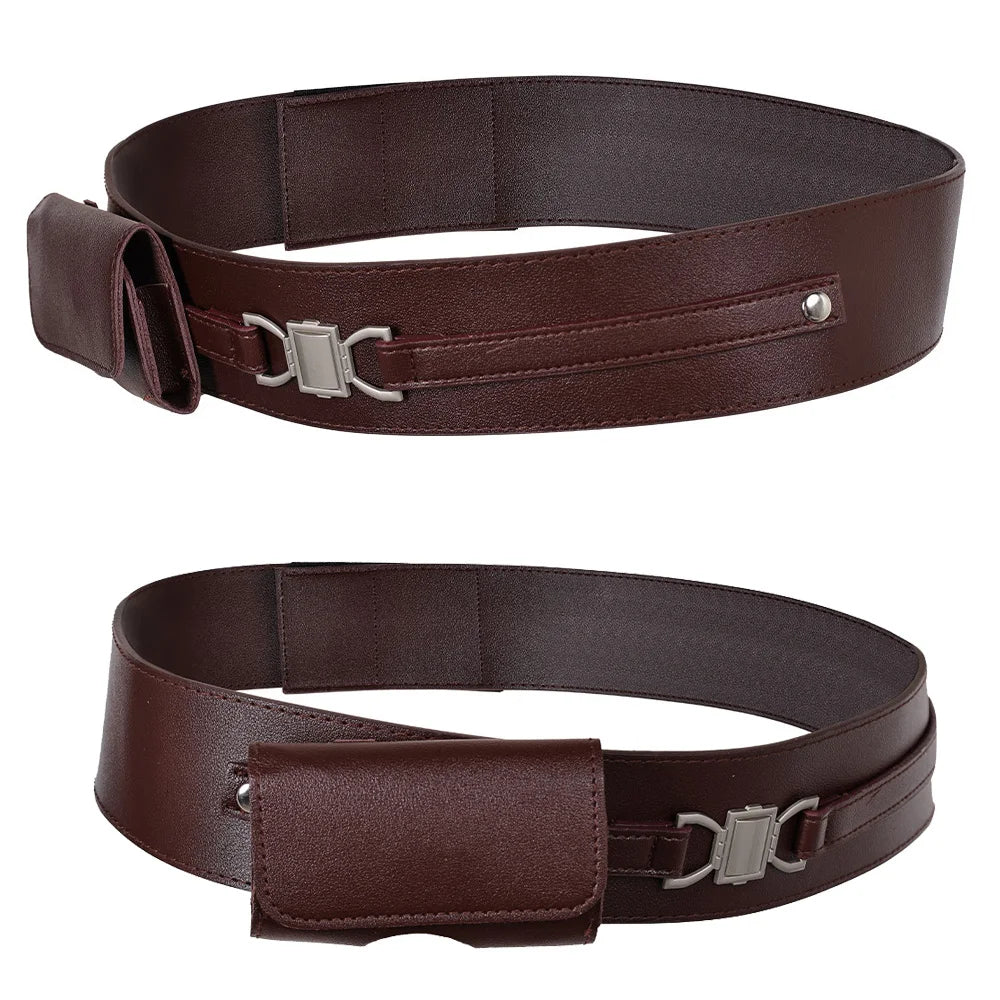 Juedi Knight Anakin Belt Black Brown Movie Space Battle Costume Fantasy Costume - Black / S