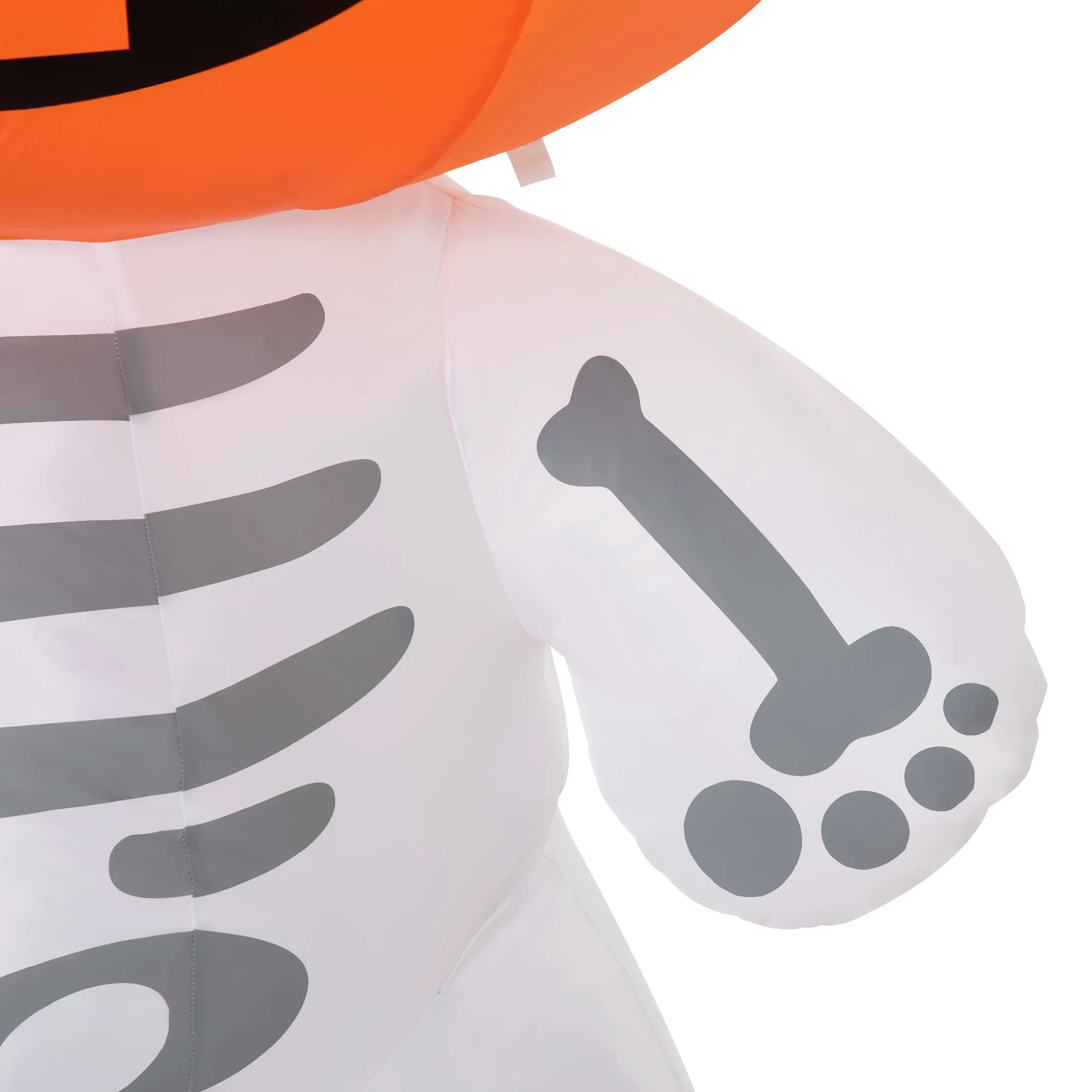 6 Ft Inflatable Halloween Pumpkin Man with Smile Blow-Up Outdoor Display W/ Leds