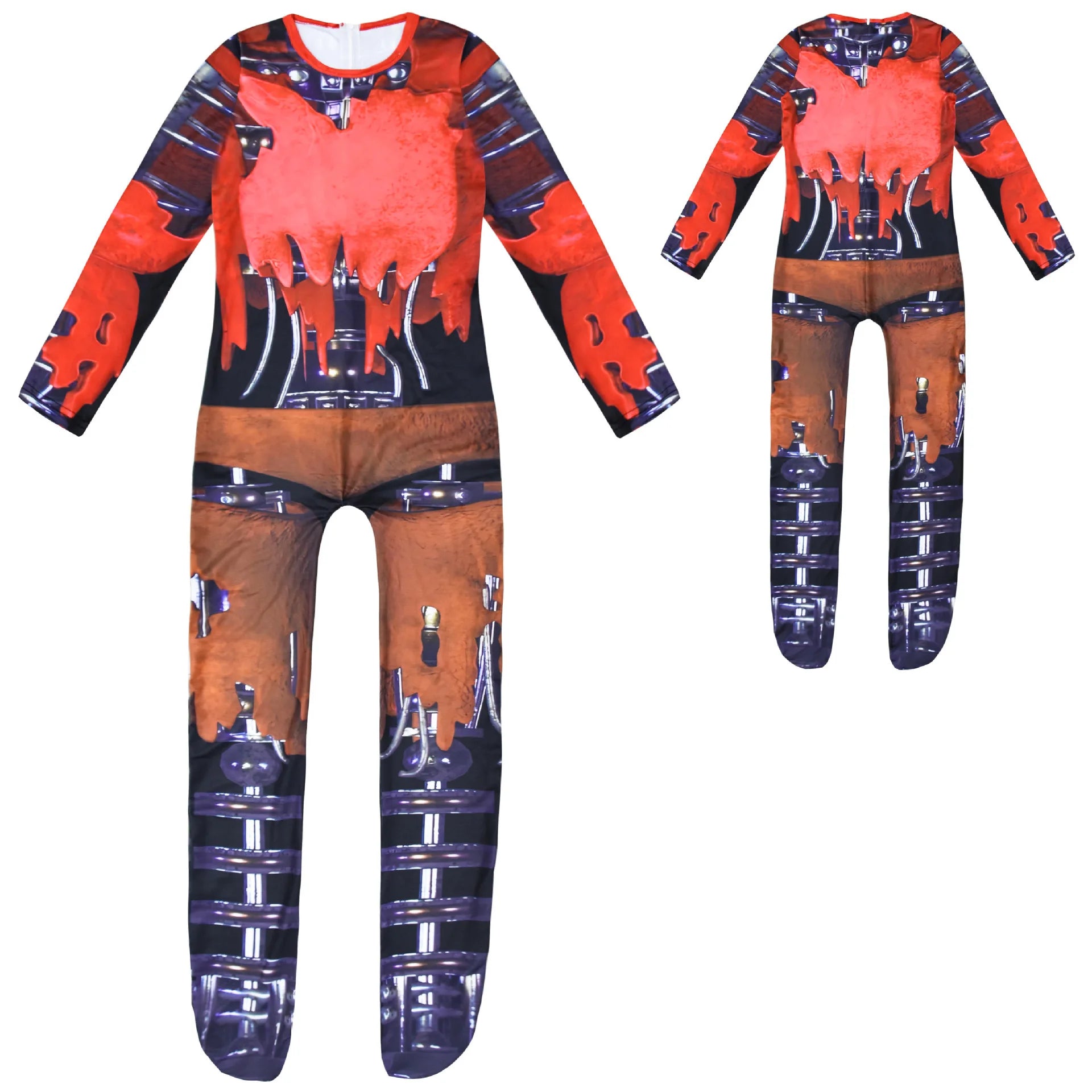 Kids Horriable Halloween Costume Five Nights F-Freddyeds Jumpsuit Cosplay Nightmare BonnieD Wolf Anime - product image 3