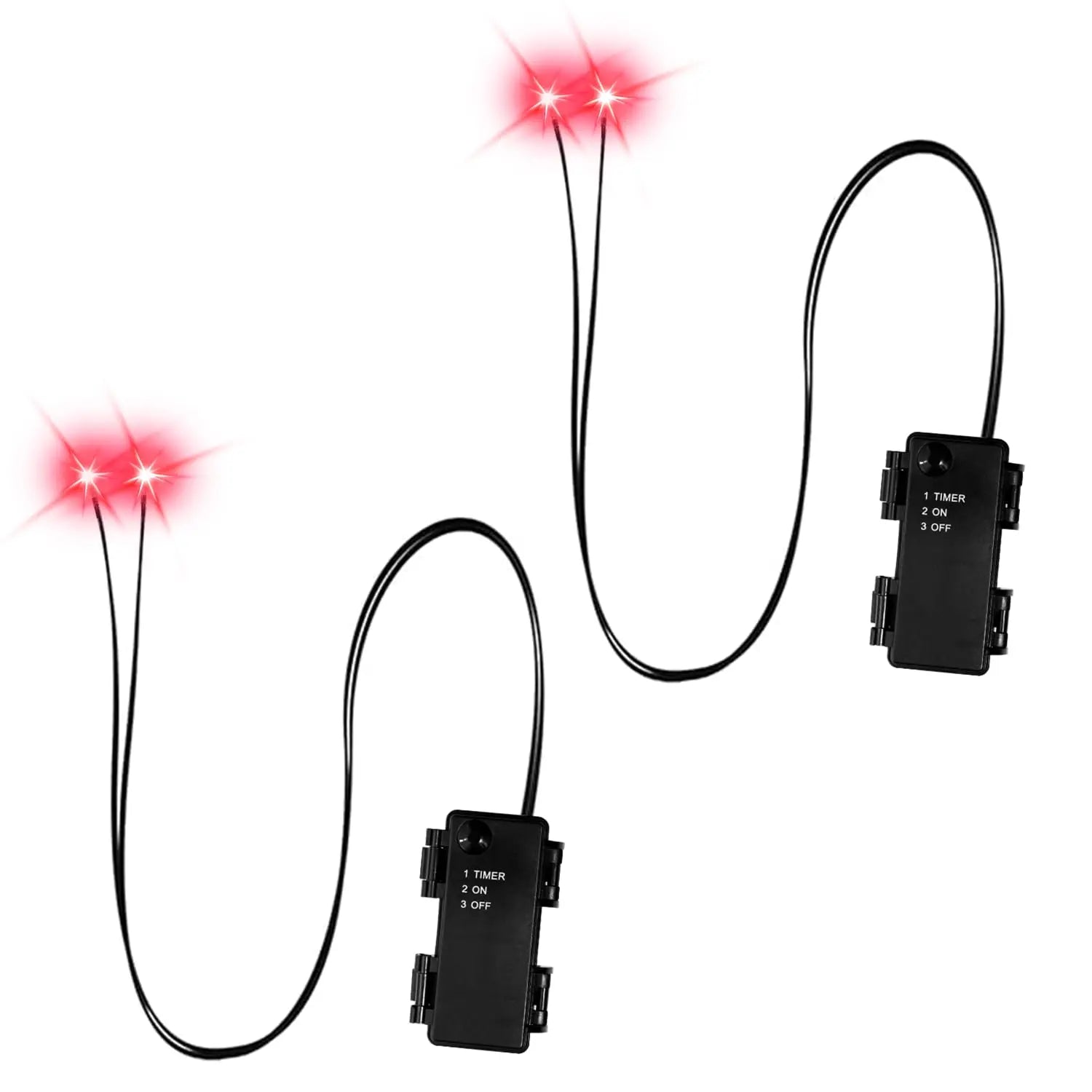 LED Glowing Skeleton Eyes - 2 Pcs Timer - Controlled Halloween Props for - product image 7