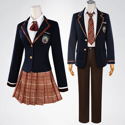 Game Love and Deepspace Costume Man Sylus Costume Women Hunter High School JK Uniform Coat - Male Set / XS（old）