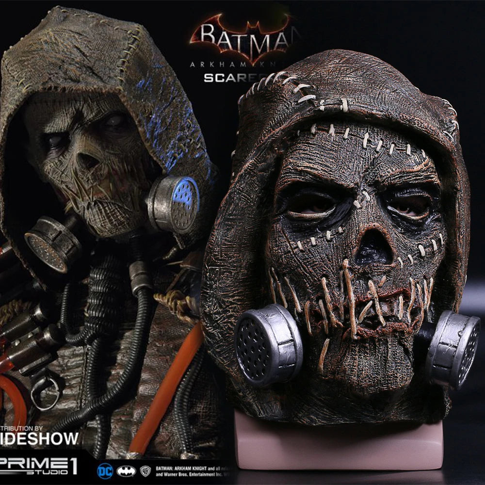 The Scarecrow Skeleton Masks Dr. Jonathan Crane Mask Latex Scary Funny Blocks SuperheroHalloween