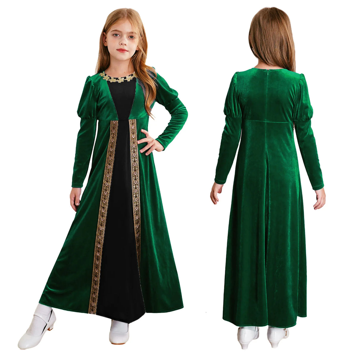 Girls Medieval Renaissance Princess Dress Halloween Vampire Costume - product image 11