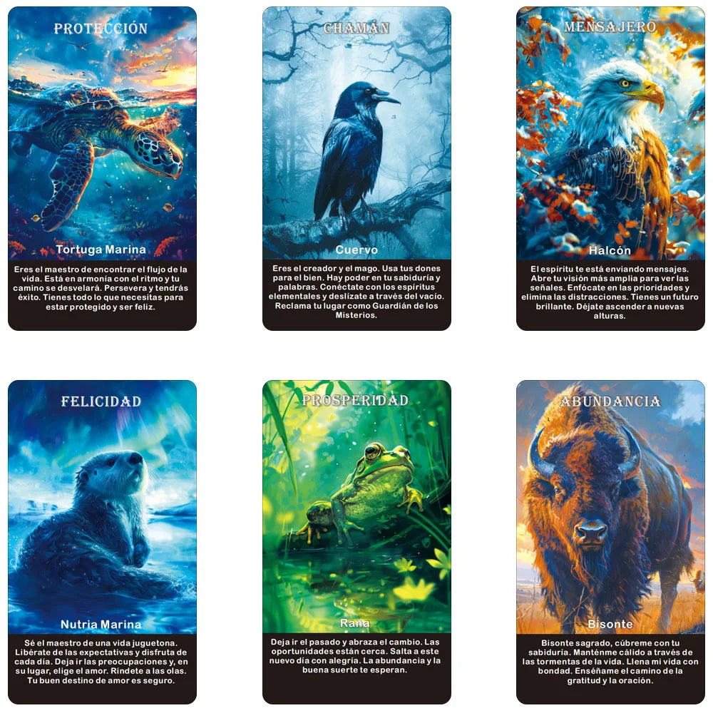 Spanish Spirit Animals Oracle Deck – 52 Cards