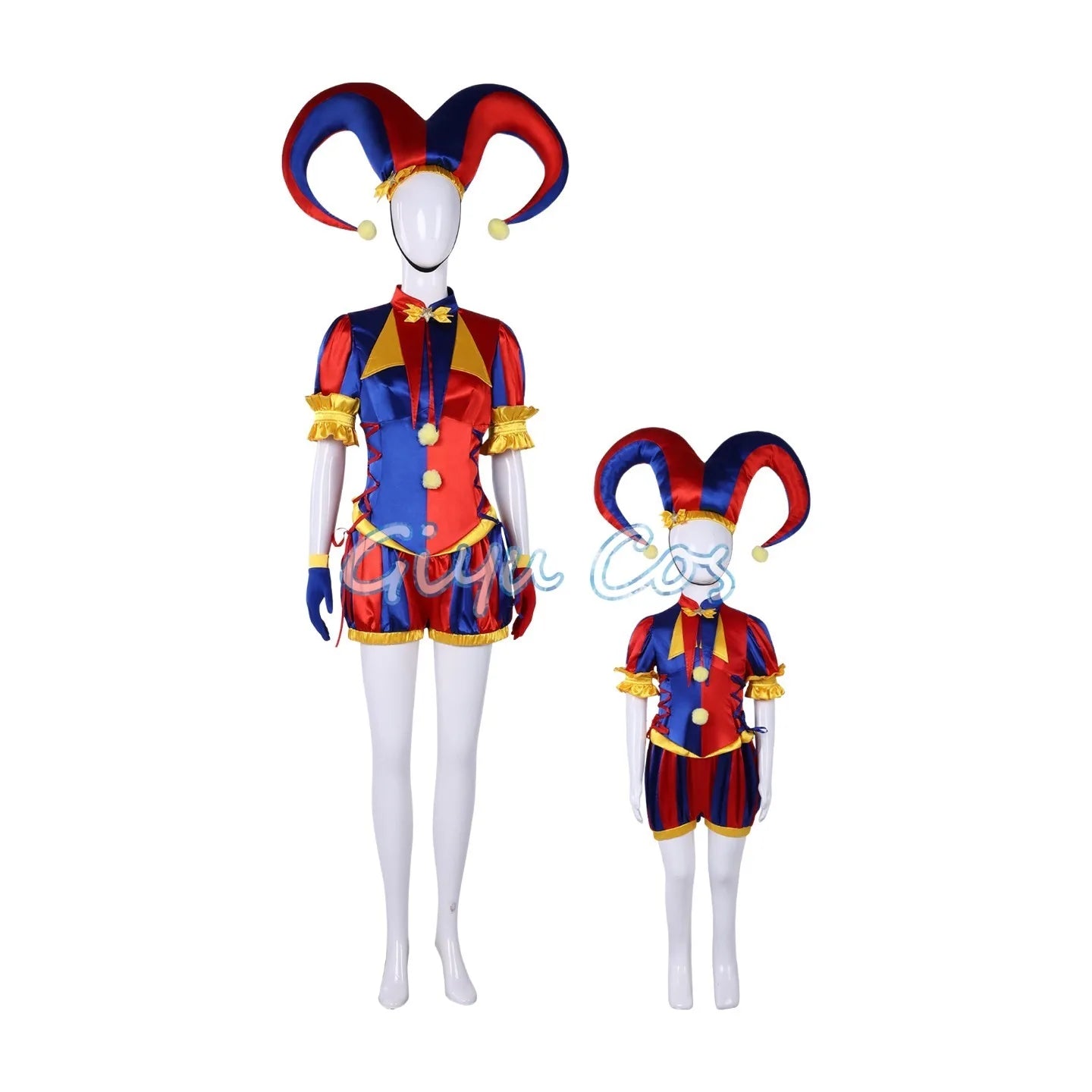 The Amazing Digital Circus Pomni Cosplay Costume Full Set Carnival Uniform Halloween Party Masquerade for - product image 2