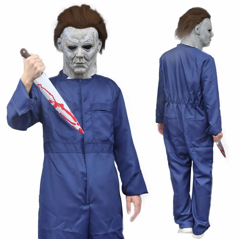 Michael Myers-Inspired Halloween Mask or Jumpsuit – Adult Horror Costume