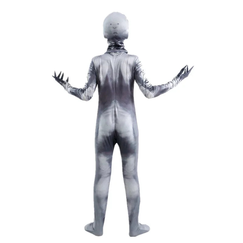Halloween Ghost Skin Costume, Shadow Demon Bodysuit Costume for Kids Dress Up Party Grim Reaper Costume Scary - product image 6