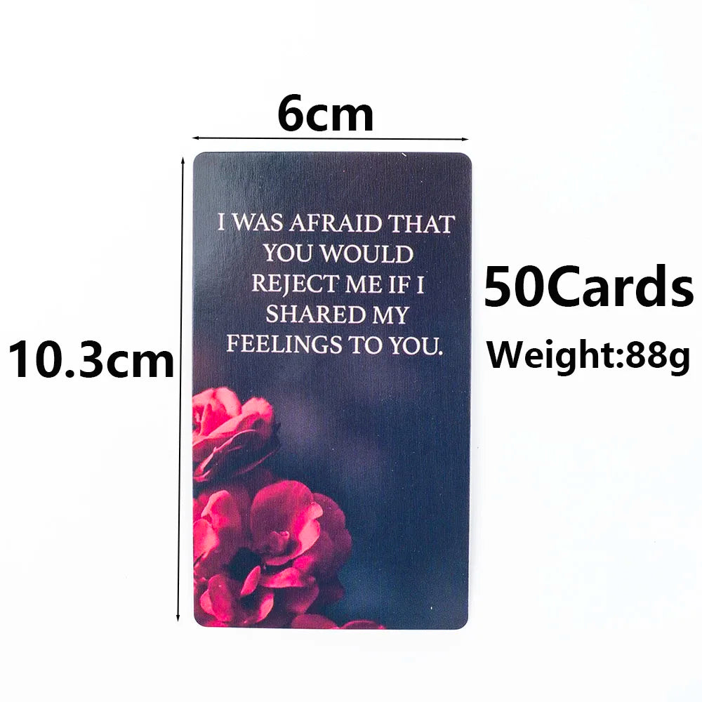 Dark Confession Love & Shadow Oracle Deck – 50 Cards