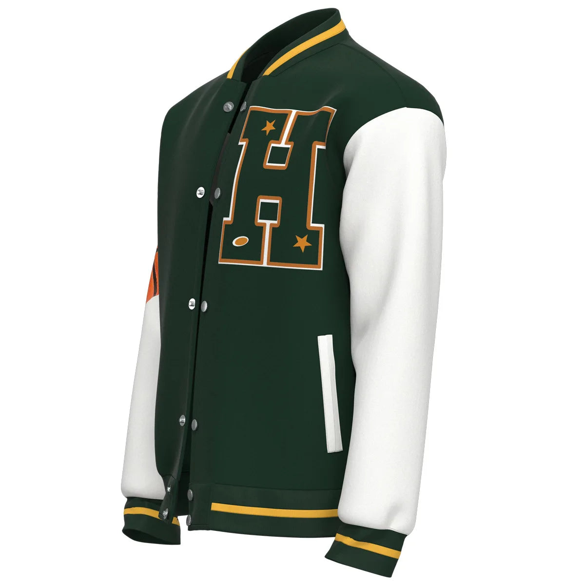 Men Costume Hawkins High School Lucas Sinclair Jacket Zipper Cardigan Sweatshirt Halloween - H hoodie / XXL