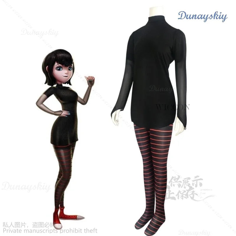 Women's Vampire Girl-Inspired Halloween Costume Set