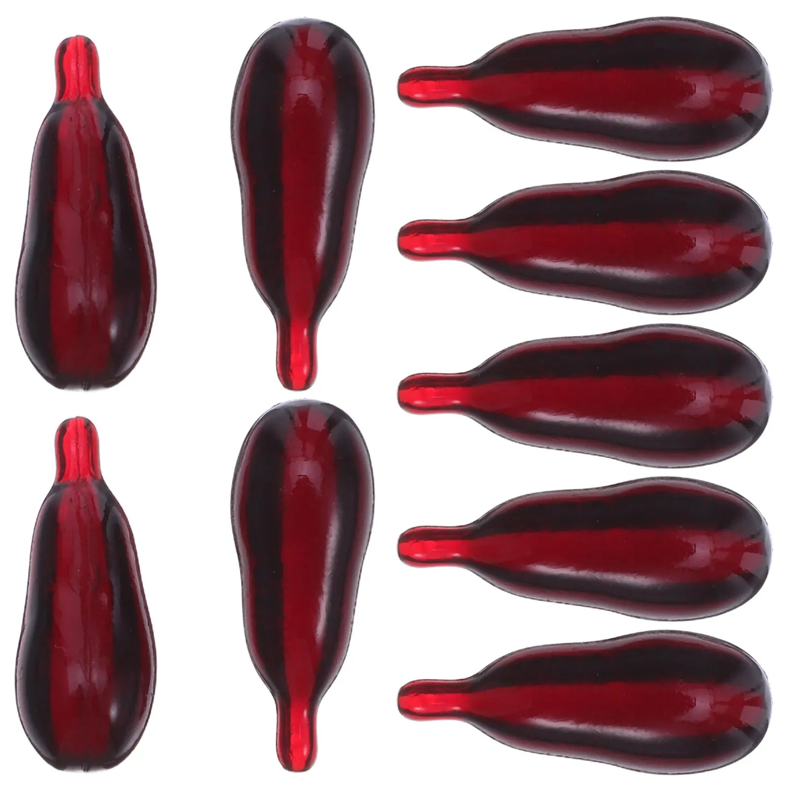 9pcs Rubber Pigment Fake Blood Capsules Halloween Blood Props Zombie Blood Makeup Props Scary Prank Props - product image 6