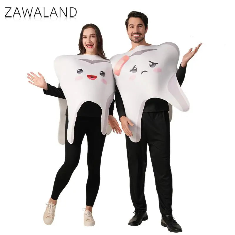 2Pcs/Set Teeth Party Costume Women's Men's Carnival Disguise Funny