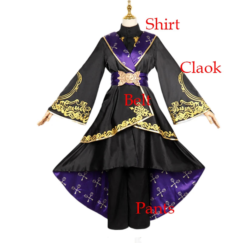 Riddle Costume Black Fancy Cloak Costume Halloween Uniform - View 7