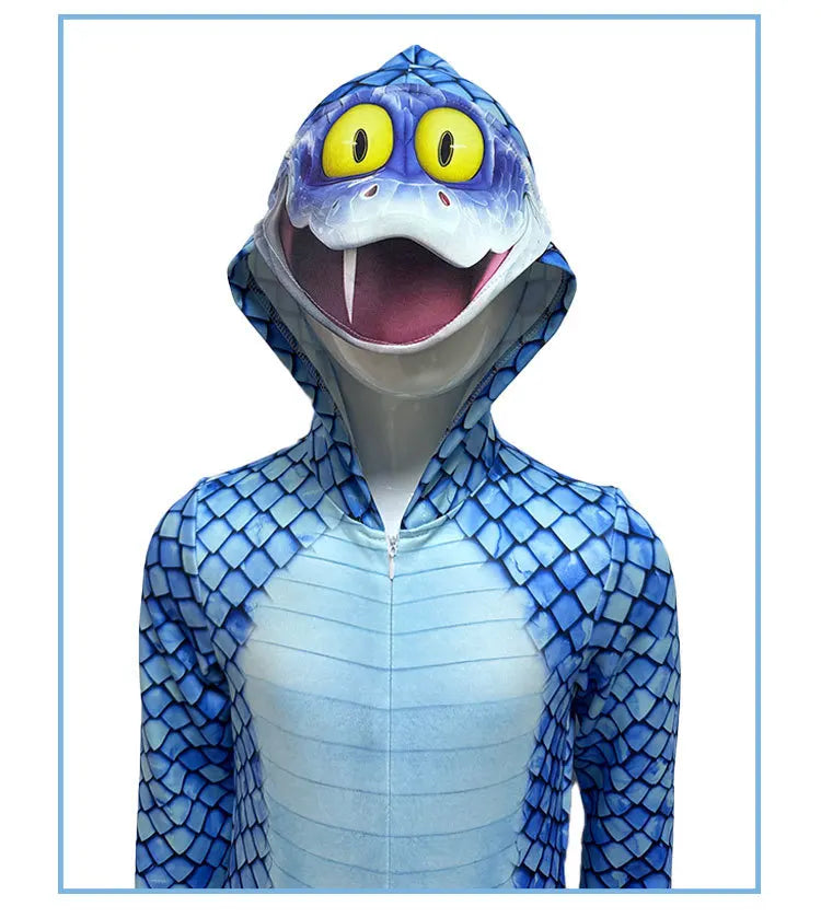 Snake Gary Costume Animated Animal City Costume Cosplay Suit Carnival Party Disguise Halloween