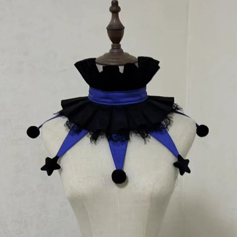 Original Designed Colorful Clown Collar Halloween Performance Characteristic Collar Fairy - PURPLE / one size-15.7 in (40 cm)