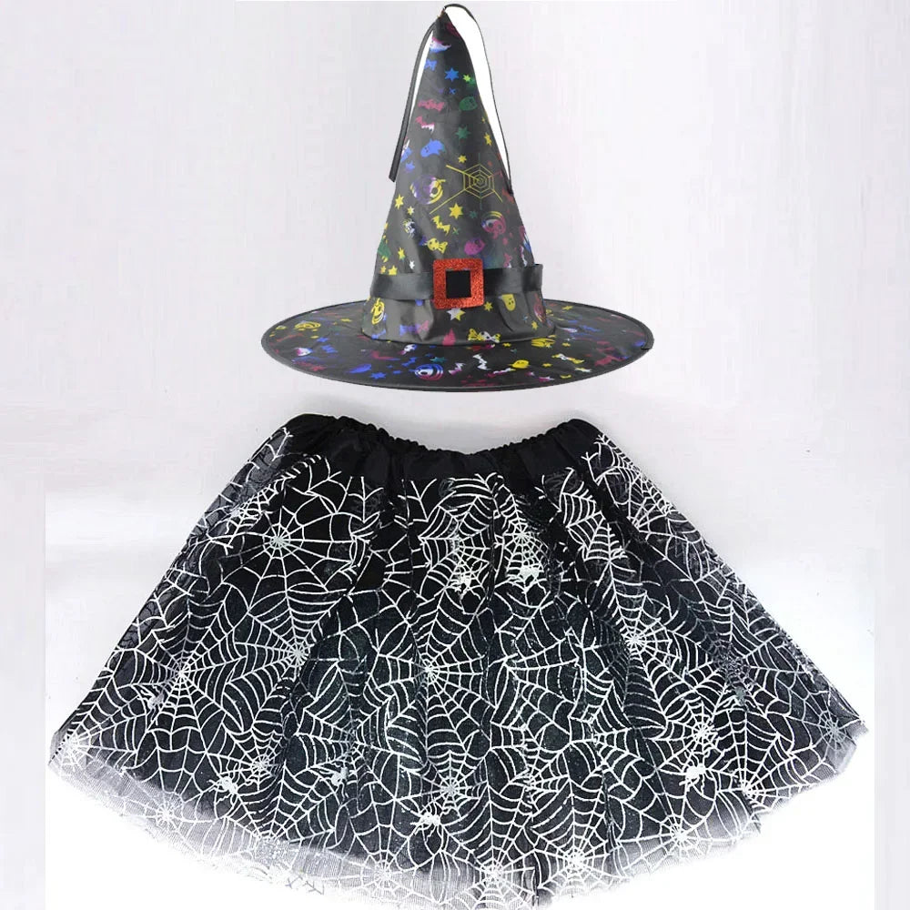 Witch Costumes for Children Kids Wizard Hat Costume Girls - product image 12
