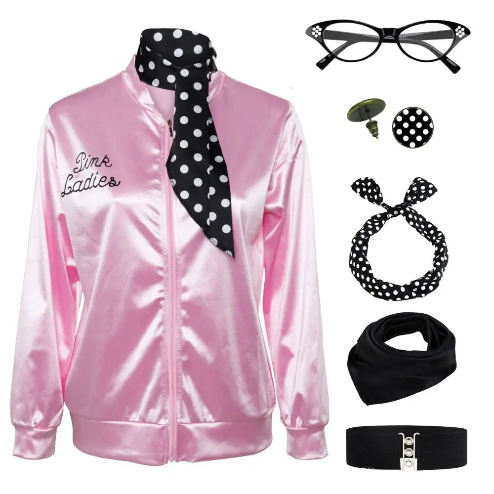 Pink Ladies-Inspired Costume Jacket for Women | 1950s Retro