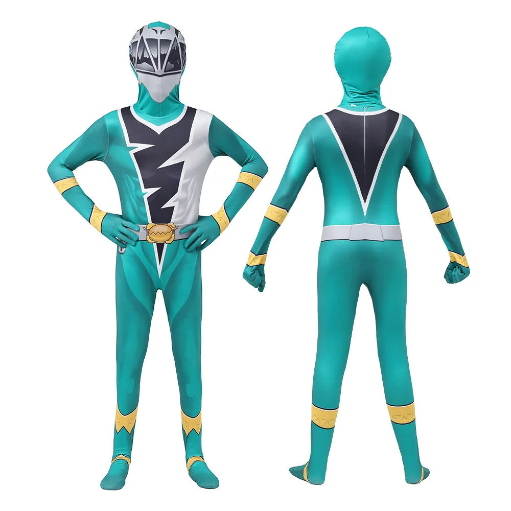 Anime Fancy Adult Ranger Kishiryu Sentai Ryusoulger Costume Jumpsuit Halloween Men - black / 130