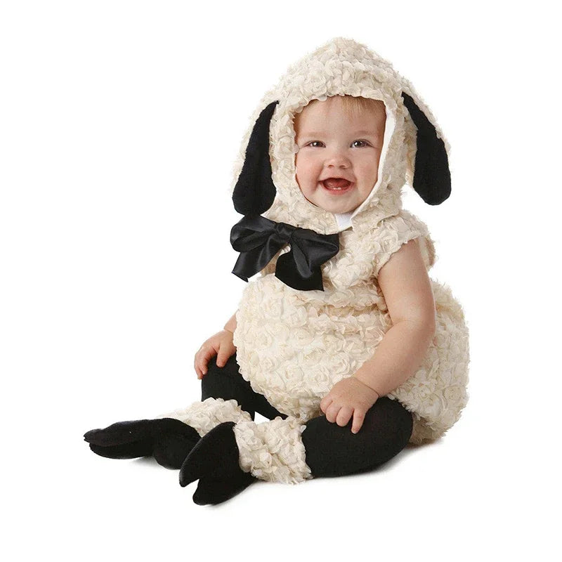 Halloween Kids Costume Animal Themed Cosplay Party Costume Baby Girls Lamb Costume for Toddler Cosplay - product image 2