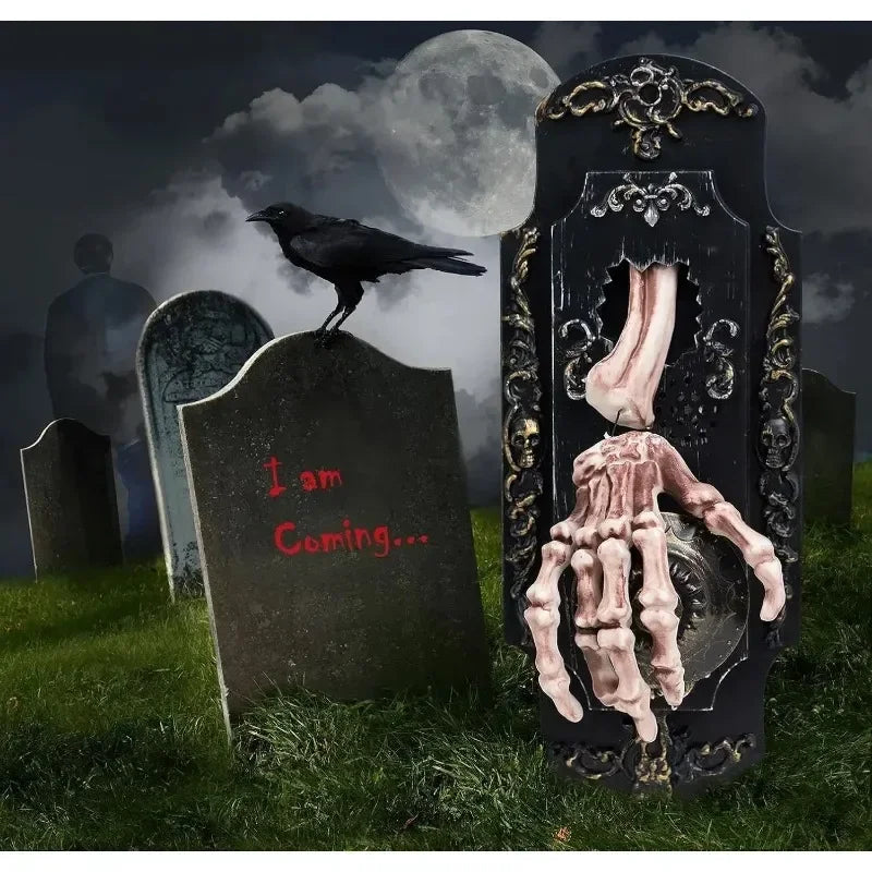 Motion-Activated Haunted Doorbell Halloween Animatronic