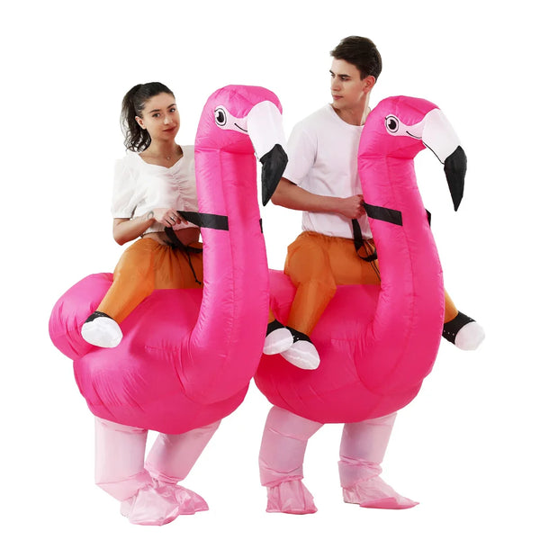 Halloween Cosplay Flamingo Inflatable Costumes Funny Carnival Costume For Adult Men Women Unisex Dress - product image 1