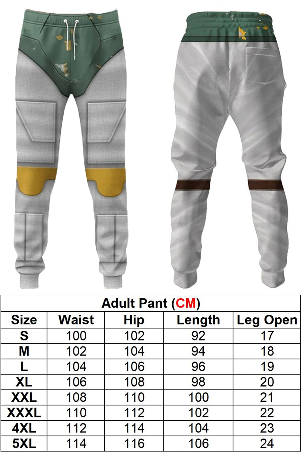 Din Djarin Costume Adult Kids Battle Armor Printed Hoodie Pant Movie Space Bounty Hunter - Adult Suit C / M