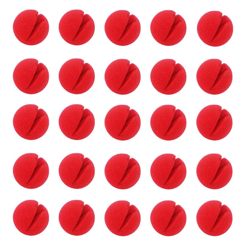AA81-120 Pieces Red Clown Noses Costume Noses Foam Circus Noses for Halloween Costume - View 3