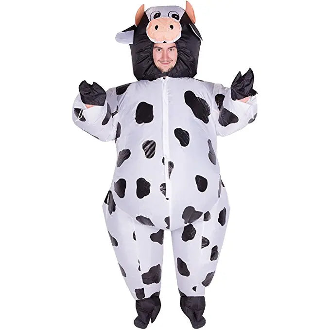 Cartoon Animal Inflatable Cow Inflatable Costume Adult Men Women Blowup Fancy Party Dress Halloween Suit - product image 4