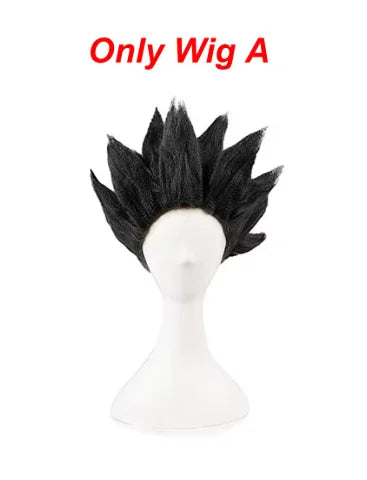 Vegeta Costume Wigs Anime Superhero Costume Adult Men Fantasy Halloween - wig / XXL