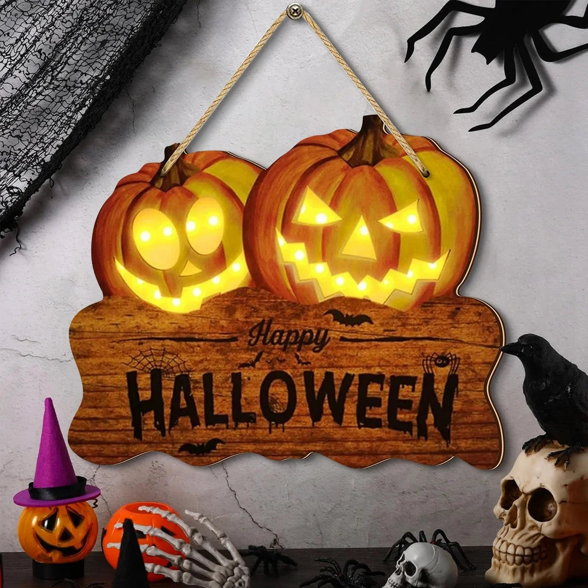 Pumpkin Halloween Decoration – Light-Up