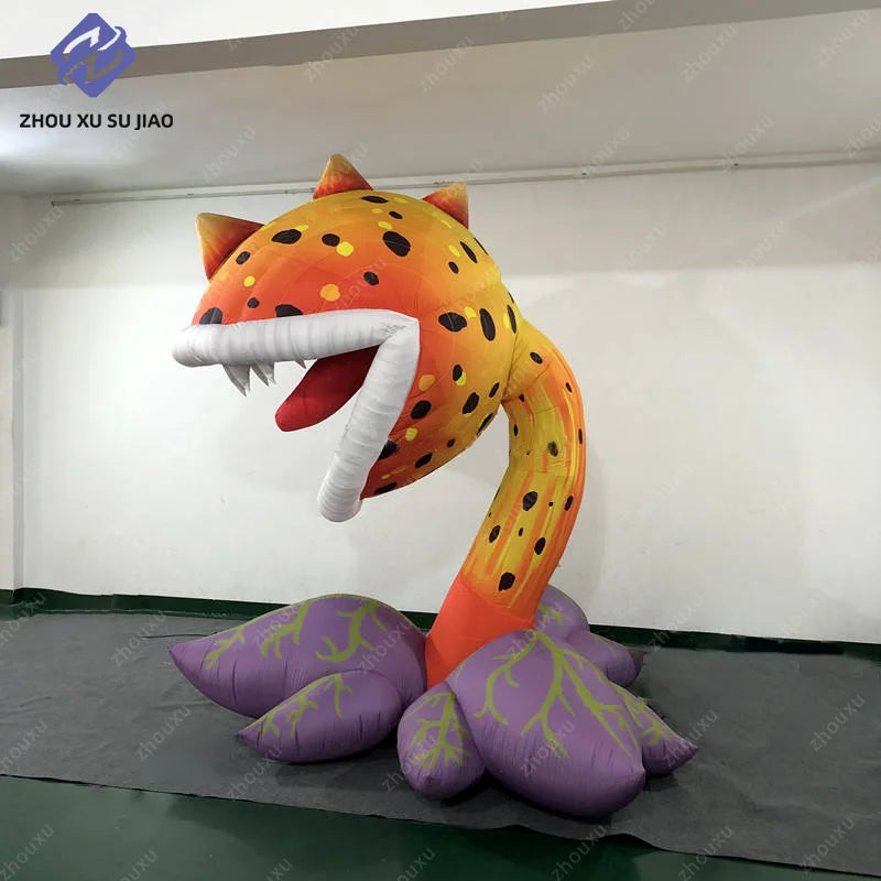 Giant Inflatable Man Eating Flower Plant Model, Terrifying Man Eating Flower Plant Theme Event Decoration
