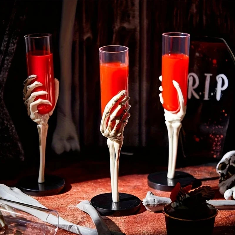 Halloween Decorations Retro Goblet Tableware Skeleton Hand Arm Design Plastic - product image 1