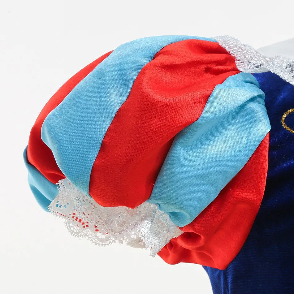 Snow White Girls' Princess Cape Halloween Costume Dress