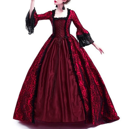 Women's for Medieval Vintage Gothic suit 할로윈 코스튬 para mujer Costume