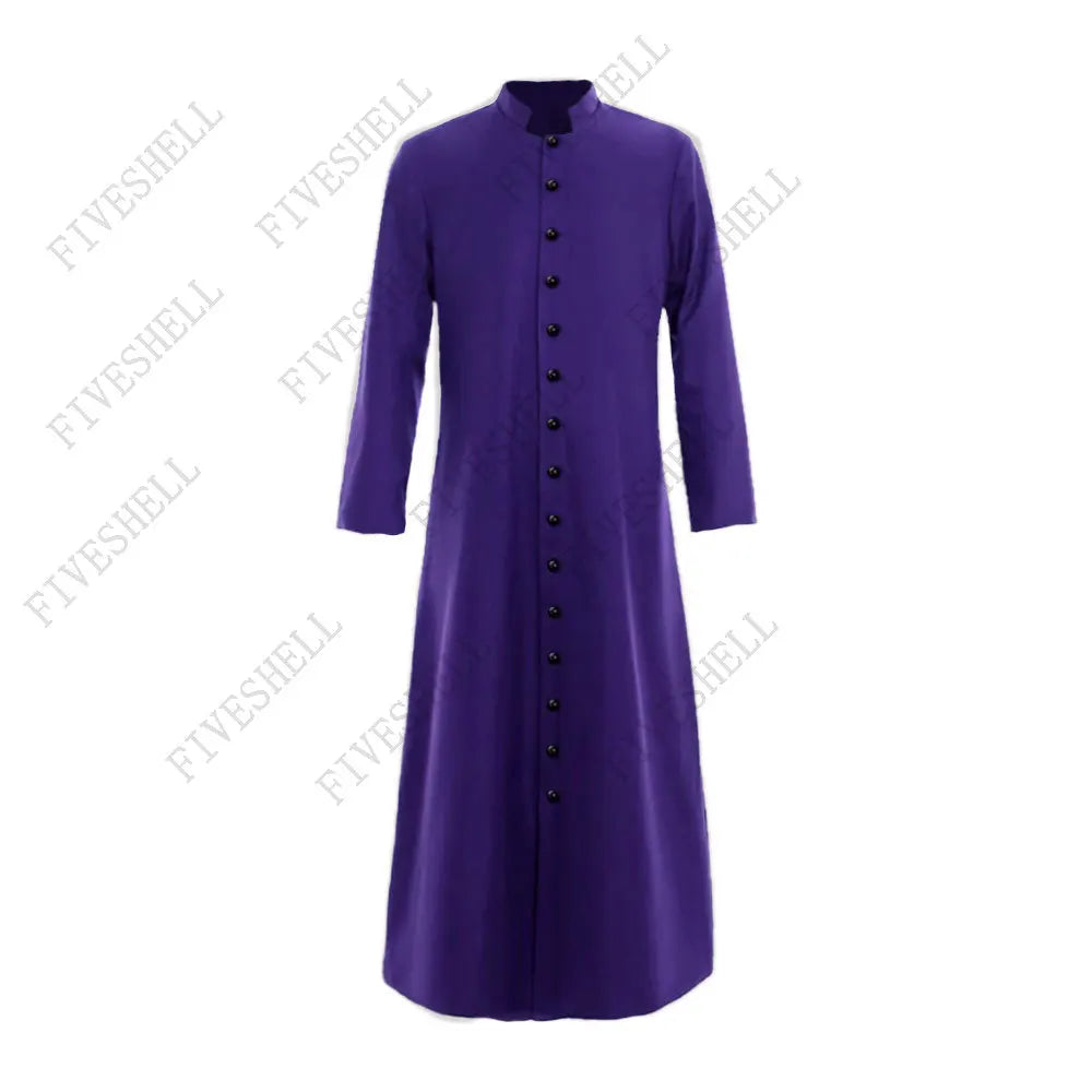 Legend Clergy Robe Cassock with Cincture Medieval Clergyman Vestments Costume - alternate view 3
