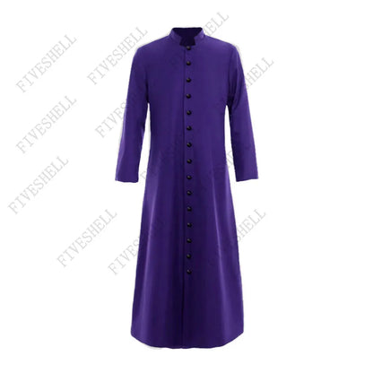 Legend Clergy Robe Cassock with Cincture Medieval Clergyman Vestments Costume - alternate view 3