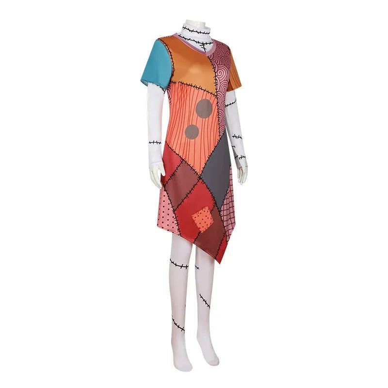 Women's Nightmare Sally Before Christmas COS Costume - alternate view 4