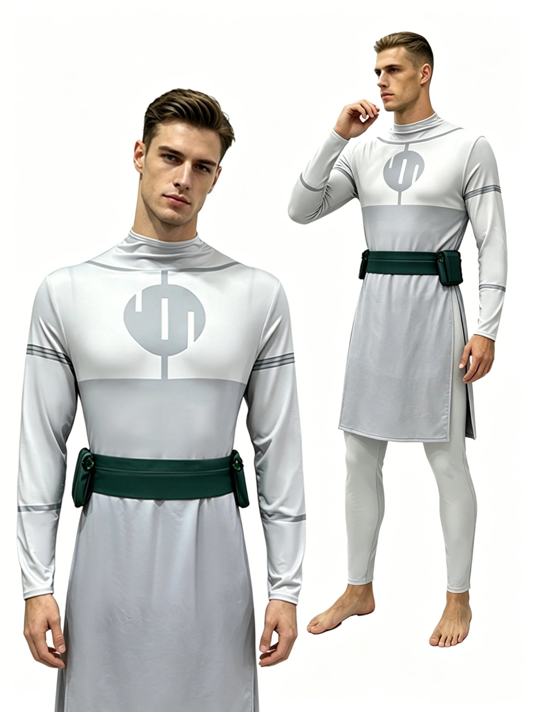 Adult Invincible Omni-Man Costume Nolan Grayson Viltrumite Outfit Jumpsuit with Cloak for - 1SET / XXXL