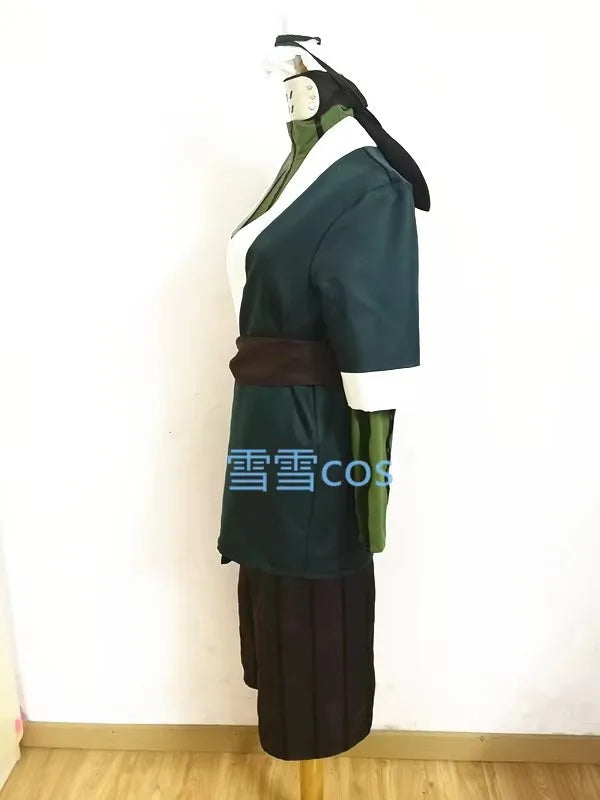 Anime Haku Full Green Kimono Unisex Halloween Costume - XL / male