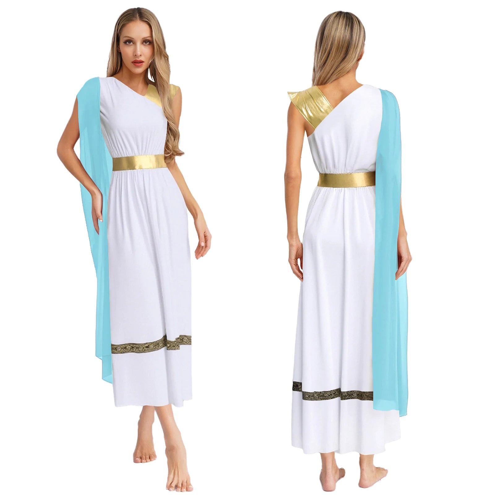Womens Adult Ancient Greek Princess Roman Spartan Warrior Carnival Cosplay Costume High Waist Roman Empress - product image 11